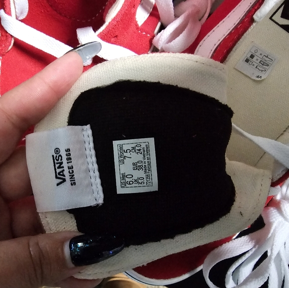 BNWOB Red Old Skool high top Vans - Picture 5 of 5